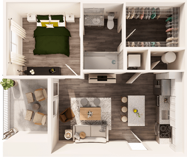 Student 2 Bedroom Apartments